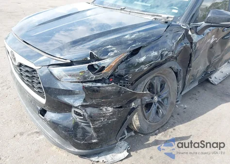 2022 Toyota Highlander Xle z USA, uszkodzony, nr VIN 5TDGZRAH7NS128852